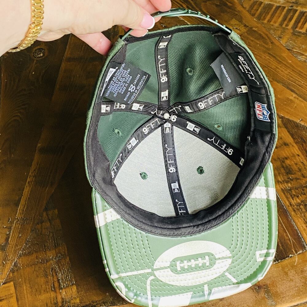 New York Jets Hat Draft 2017 9Fifty Green Snapback New Era Trucker Adjustable - Picture 4 of 6